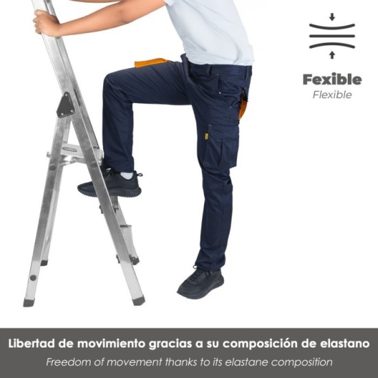 Pantalon Trabajo Talla 46 Azul Oscuro Spandex al por Mayor | Almacén de Ferretería