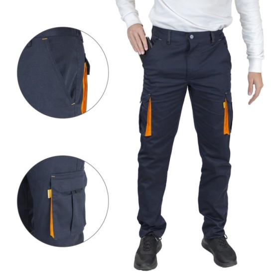 Pantalon Trabajo Talla 46 Azul Oscuro Spandex al por Mayor | Almacén de Ferretería