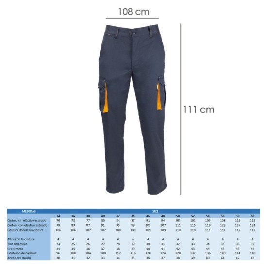 Pantalon Trabajo Talla 56 Azul Oscuro Spandex al por Mayor | Almacén de Ferretería