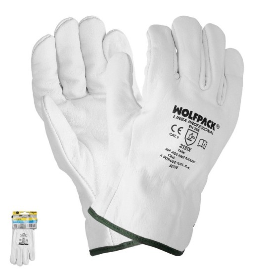 Guantes Piel FLOR  9" Con Colgador (Par) al por Mayor | Almacén de Ferretería