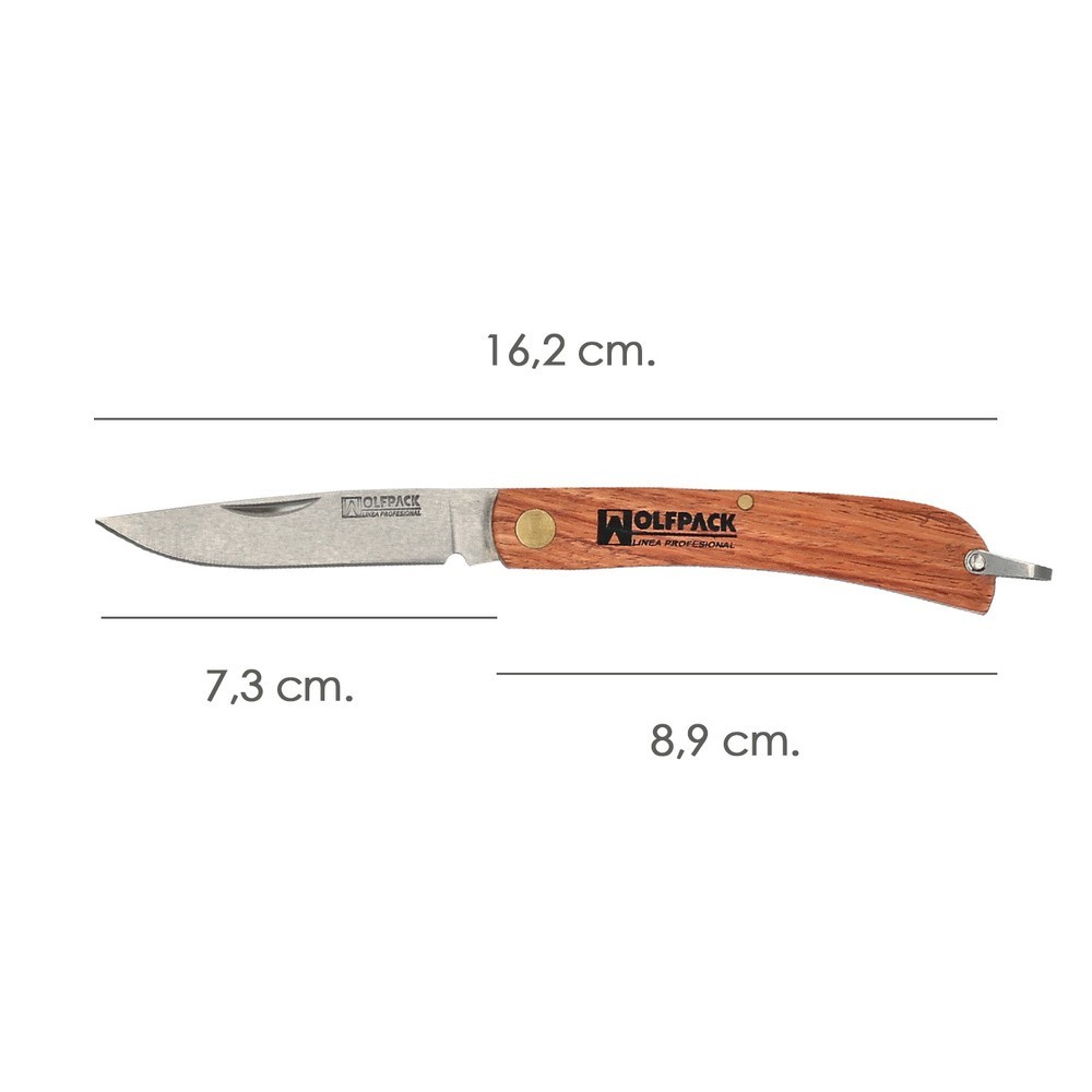 Navaja Wolfpack Modelo Roble 8,8 cm, cerrada al por Mayor | Almacén de Ferretería