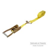 Cinta De Amarre Con Ratchet 9 metros x 50 mm, Trinquete Metalico Automatico, Cincha, Eslinga Mercancia, Correa Sujeción al por M