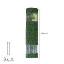 Cesped Artificial 7 mm, Rollo 1x25 mt, Césped Moqueta Para Interior y Exterior, Jardín, Terraza, Balcón, Uso Domestico