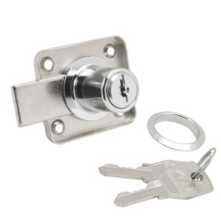 Cerradura Mueble Para Armario 362/25 mm, Cromado