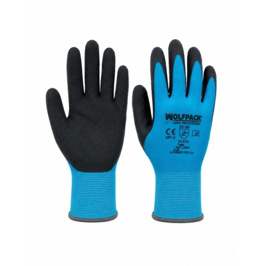 Guantes Latex Foam Impermeable 8" (Par) al por Mayor | Almacén de Ferretería
