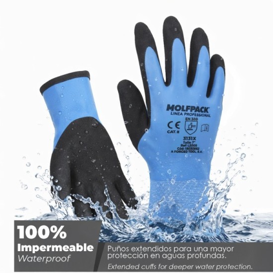 Guantes Latex Foam Impermeable 9" (Par) al por Mayor | Almacén de Ferretería