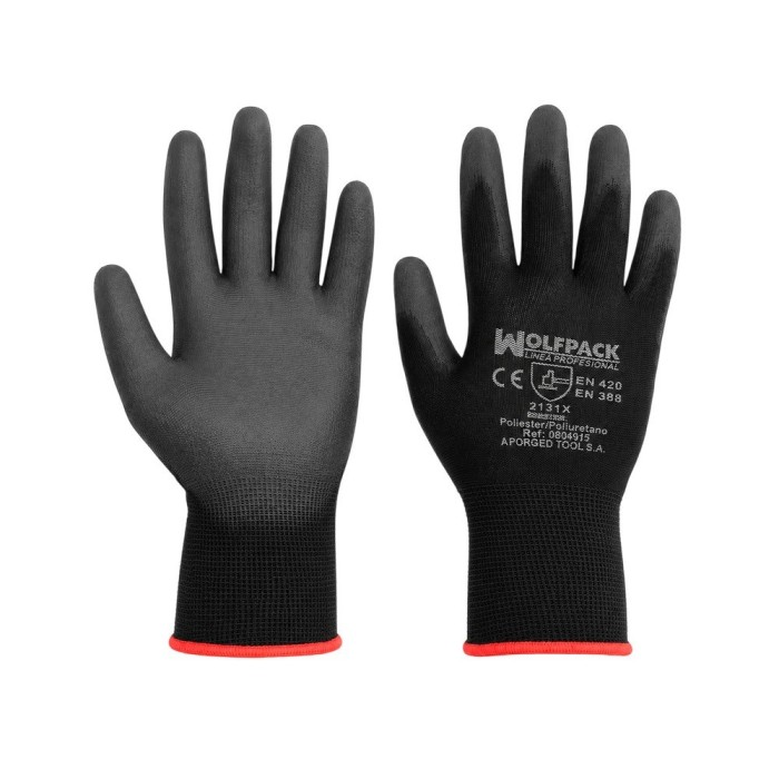 Guantes Poliuretano / Poliester Impregnado  11" (Par) al por Mayor | Almacén de Ferretería