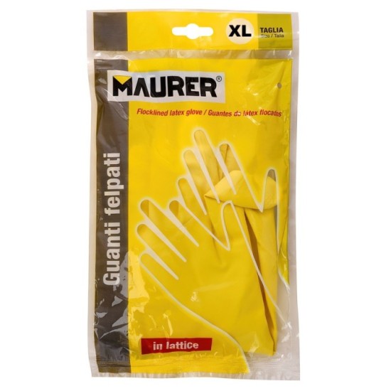 Guantes Latex 100% Basic Domesticos XL (Par) al por Mayor | Almacén de Ferretería