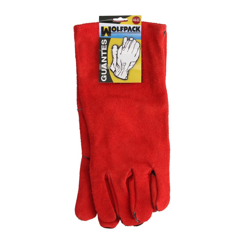 Guantes Soldar Denso Rojo Largo (Par) al por Mayor | Almacén de Ferretería