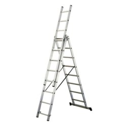 Escalera Aluminio Industrial 14+14+14   3x4 mt,
