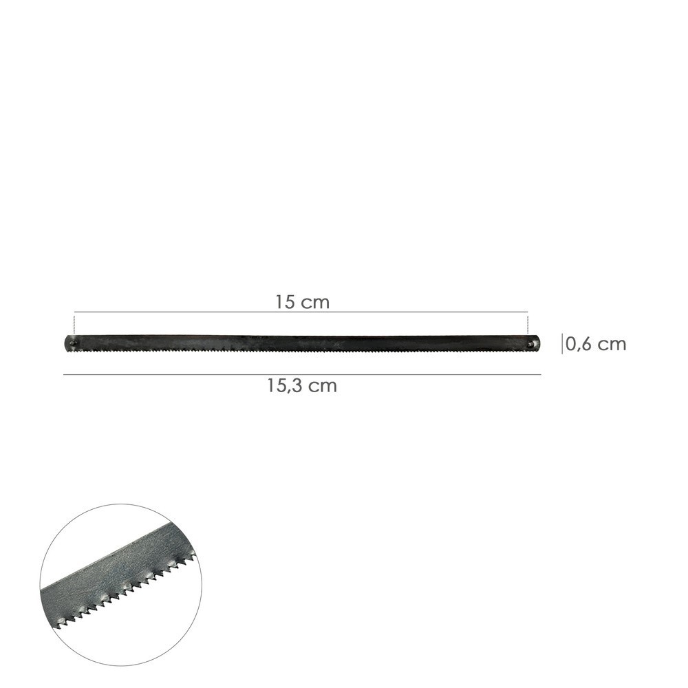 Hoja Segueta / Arco Sierra Marqueteria 155 mm, Fabricada en Acero, 24 TPI, Flexible y Duradera, al por Mayor | Almacén de Ferret