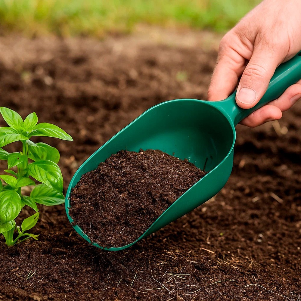 Pala Plástico Multiusos, Pala De Mano Para Jardín y Hogar, Para Tierra, Compost, Semillas, Arena y Pienso - Verde al por Mayor |