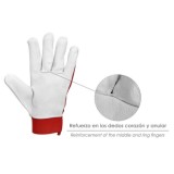 Guantes Piel / Lona Con Velcro, Con Colgador 10" Guantes De Trabajo, Guantes De Protección (Par) al por Mayor | Almacén de Ferre