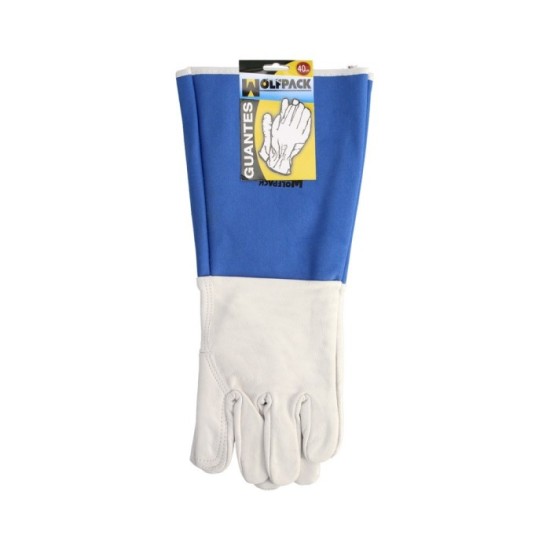 Guantes Piel Serraje Largos 40 cm, guante Resistente, Guante Comodo, Guantes De Trabajo, (Par) al por Mayor | Almacén de Ferrete