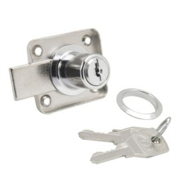 Cerradura Mueble Para Armario 362/20 mm, Cromada