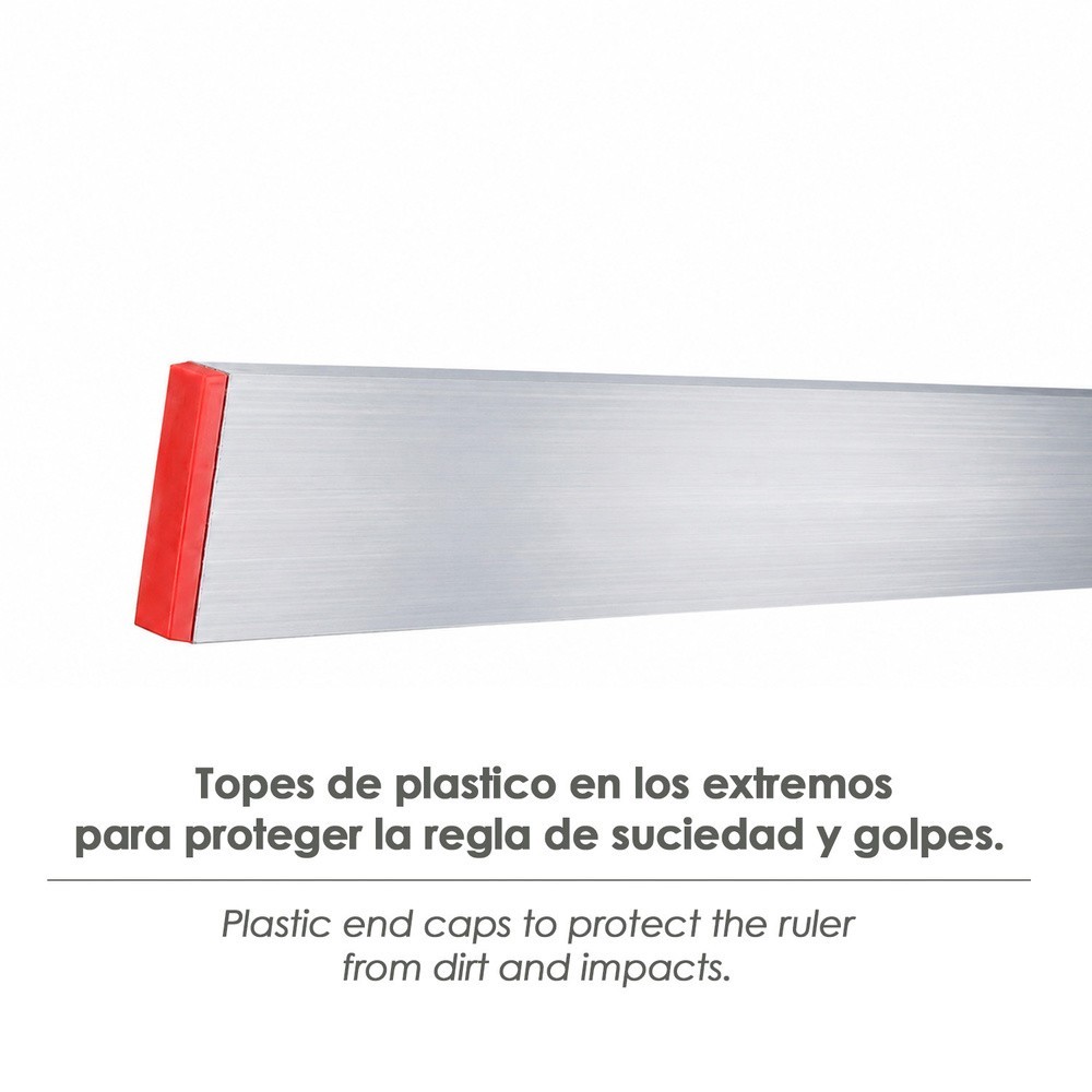 Regla Aluminio Rectangular Para Alisar Mortero 80x20 mm, Longitud 150 cm, al por Mayor | Almacén de Ferretería