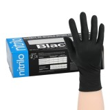 Guante Desechable Nitrilo Negro S 5,5 gms, Gruesos Caja 100 guantes, al por Mayor | Almacén de Ferretería