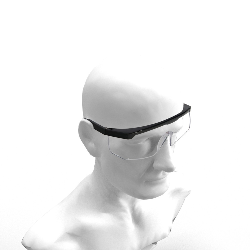 Gafas Proteccion Con Patillas Ajustables Certificación EN166, Lente Color Transparente, Gafas Protección Gafas Trabajo al por Ma