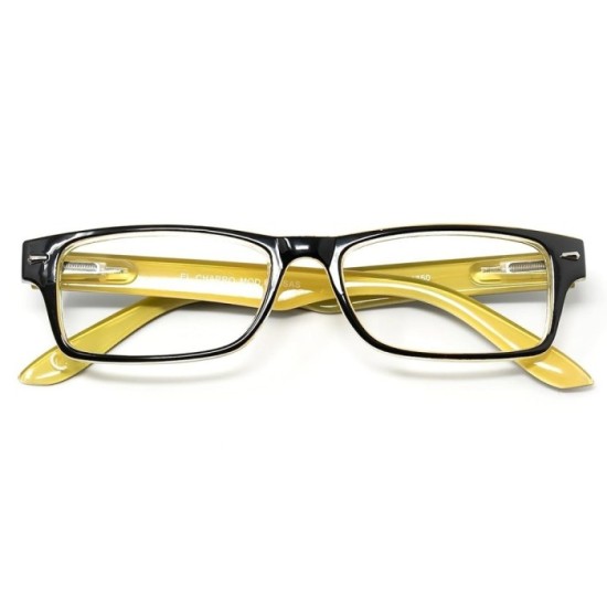 Gafas Lectura Kansas Negro / Amarillo, Aumento +1,5 Gafas De Vista, Gafas De Aumento, Gafas Visión Borrosa al por Mayor | Almacé