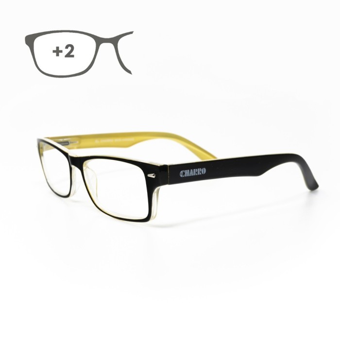 Gafas Lectura Kansas Negro / Amarillo, Aumento +2,0 Gafas De Vista, Gafas De Aumento, Gafas Visión Borrosa al por Mayor | Almacé