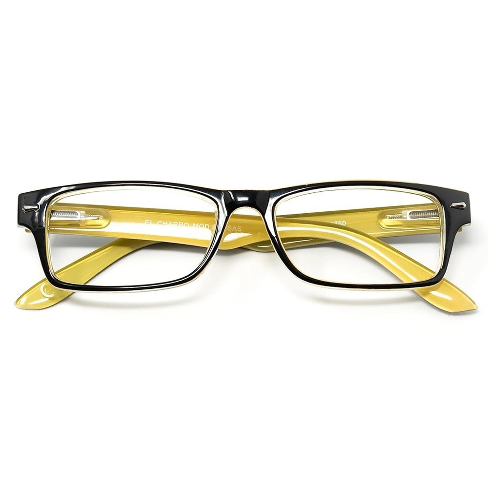 Gafas Lectura Kansas Negro / Amarillo, Aumento +2,5 Gafas De Vista, Gafas De Aumento, Gafas Visión Borrosa al por Mayor | Almacé