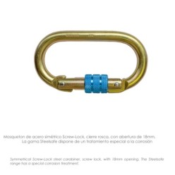 Cinturon Seguridad con Cuerda y Mosquetón