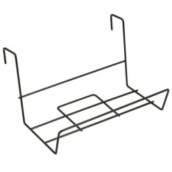 Soporte Para Jardinera Balcon Acero Plastificado Negro 41x18 cm,