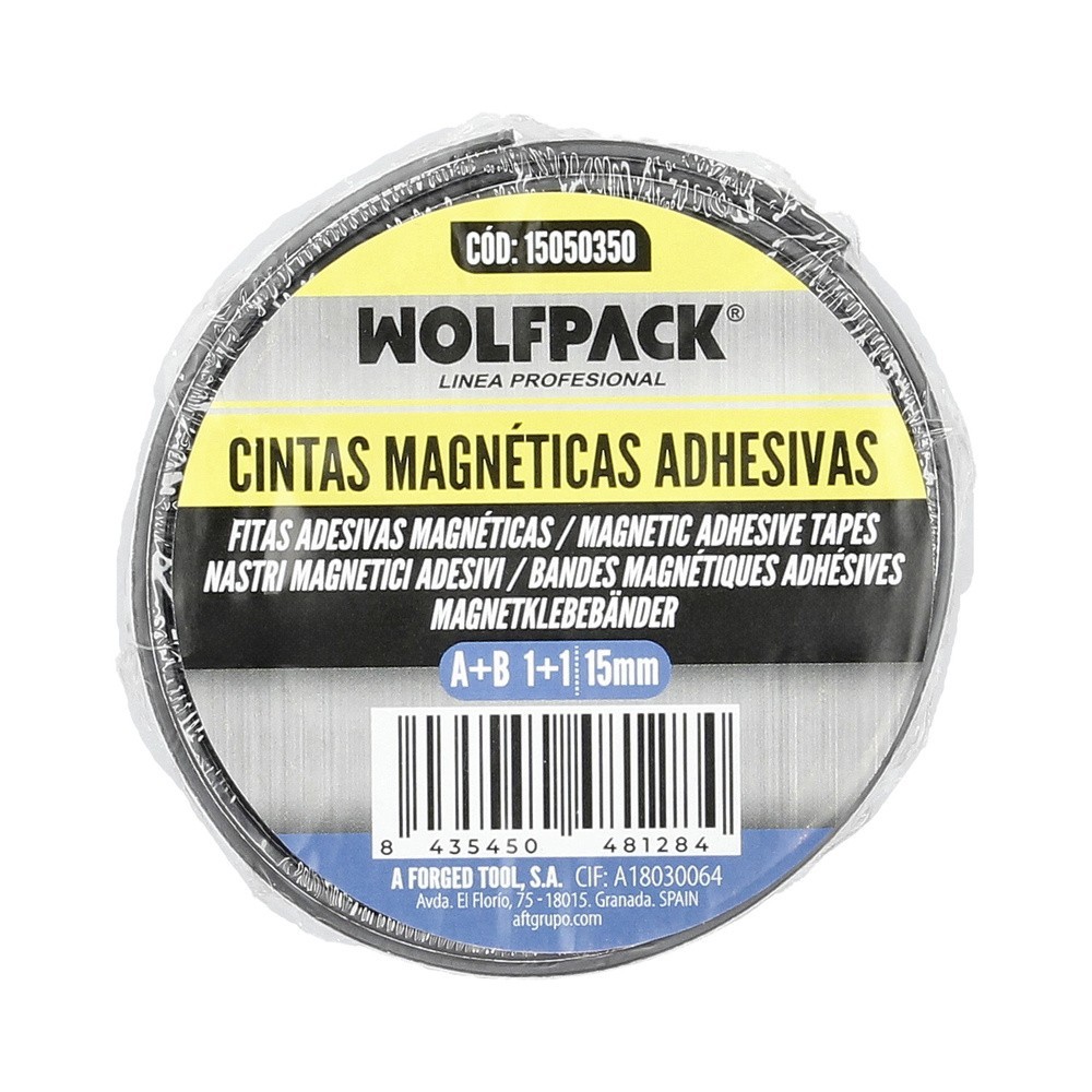 Cinta Magnetica Adhesiva A+B 1+1m 15mm al por Mayor | Almacén de Ferretería