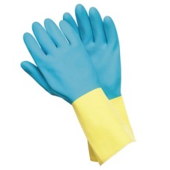 Guantes Neopreno / Latex Bicolor Talla XL Doméstico (Par)