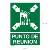 Cartel Informativo Punto De Reunion 21 x 30 (Alt) cm, al por Mayor | Almacén de Ferretería