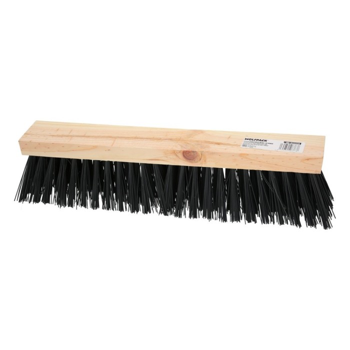 Cepillo Barrendero Industrial Fibra PVC Soporte Madera 50 cm, (Sin Mango) al por Mayor | Almacén de Ferretería