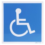 Cartel Minusvalidos Azul y Blanco 21x21 cm, al por Mayor | Almacén de Ferretería