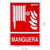 Cartel / Señal Fluorescente Manguera 21x 30 (Alt,) cm, al por Mayor | Almacén de Ferretería
