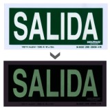 Cartel / Señal Fluorescente Salida 22x 10 (Alt,) cm, al por Mayor | Almacén de Ferretería