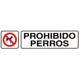 Rotulo Adhesivo 250x63 mm, Prohibido Perros al por Mayor | Almacén de Ferretería