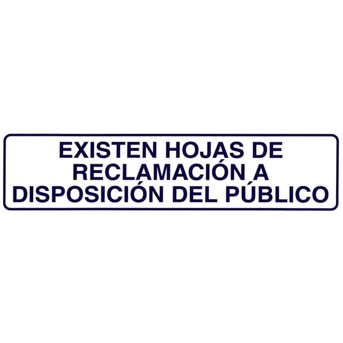 Rotulo Adhesivo 250x63 mm, Existen Hojas Reclamaciones al por Mayor | Almacén de Ferretería