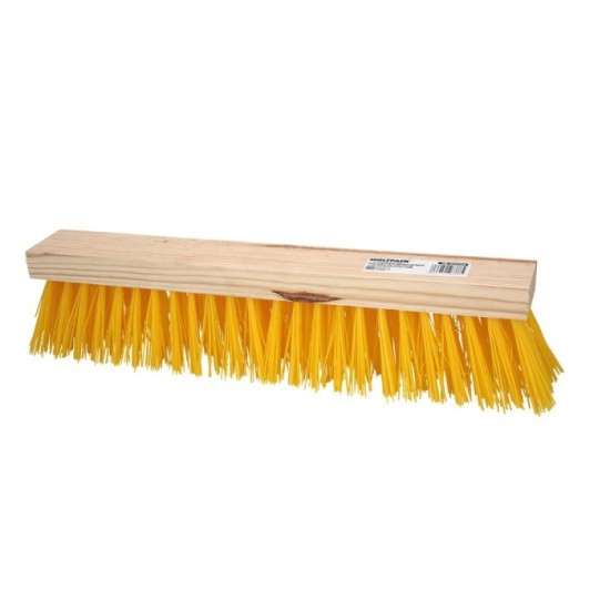 Cepillo Barrendero Industrial Fibra Polipropileno, Soporte Madera 50 cm, (Sin Mango) al por Mayor | Almacén de Ferretería