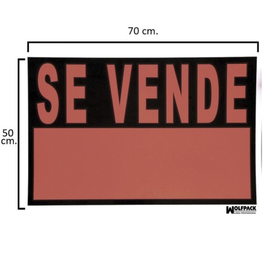 Cartel Se Vende  70x50 (Alt,) cm, al por Mayor | Almacén de Ferretería