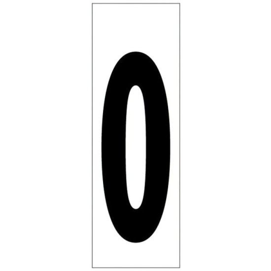 Numero Adhesivo 46x140 mm,   Nº 0 al por Mayor | Almacén de Ferretería