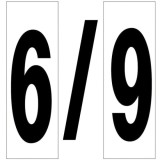 Numero Adhesivo 46x140 mm,   Nº 6 / 9 al por Mayor | Almacén de Ferretería
