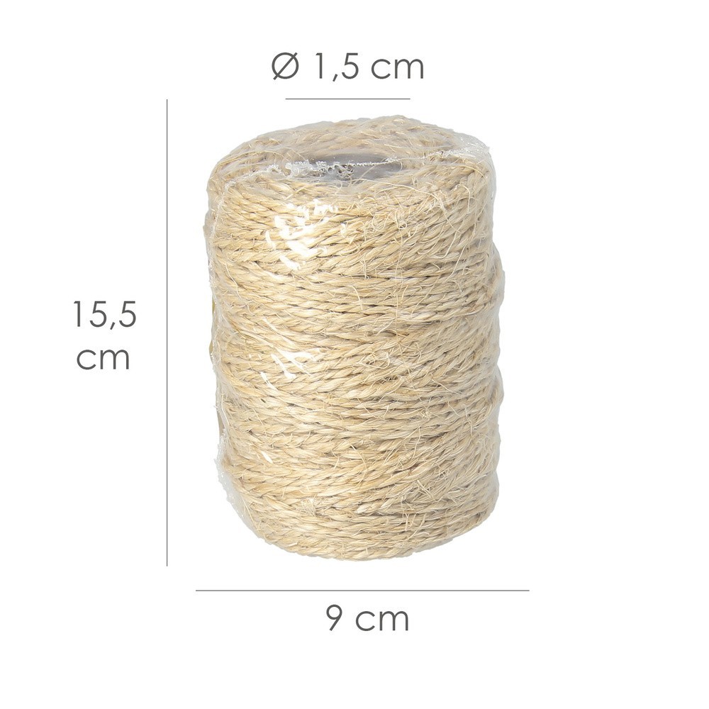 Cuerda Sisal Nº3/4 Hilo de 2 Cabos (Bobina 700 gr, / 140 m,) al por Mayor | Almacén de Ferretería