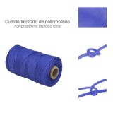 Cuerda Trencilla Polipropileno Azul (Bobina 100 Metros) al por Mayor | Almacén de Ferretería