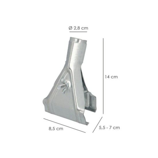 Garra Para Cepillo Barrendero, Mango Ø 28 mm, para Cepillos De 55 A 70 mm, Soporte Cepillo Barrendero, al por Mayor | Almacén de