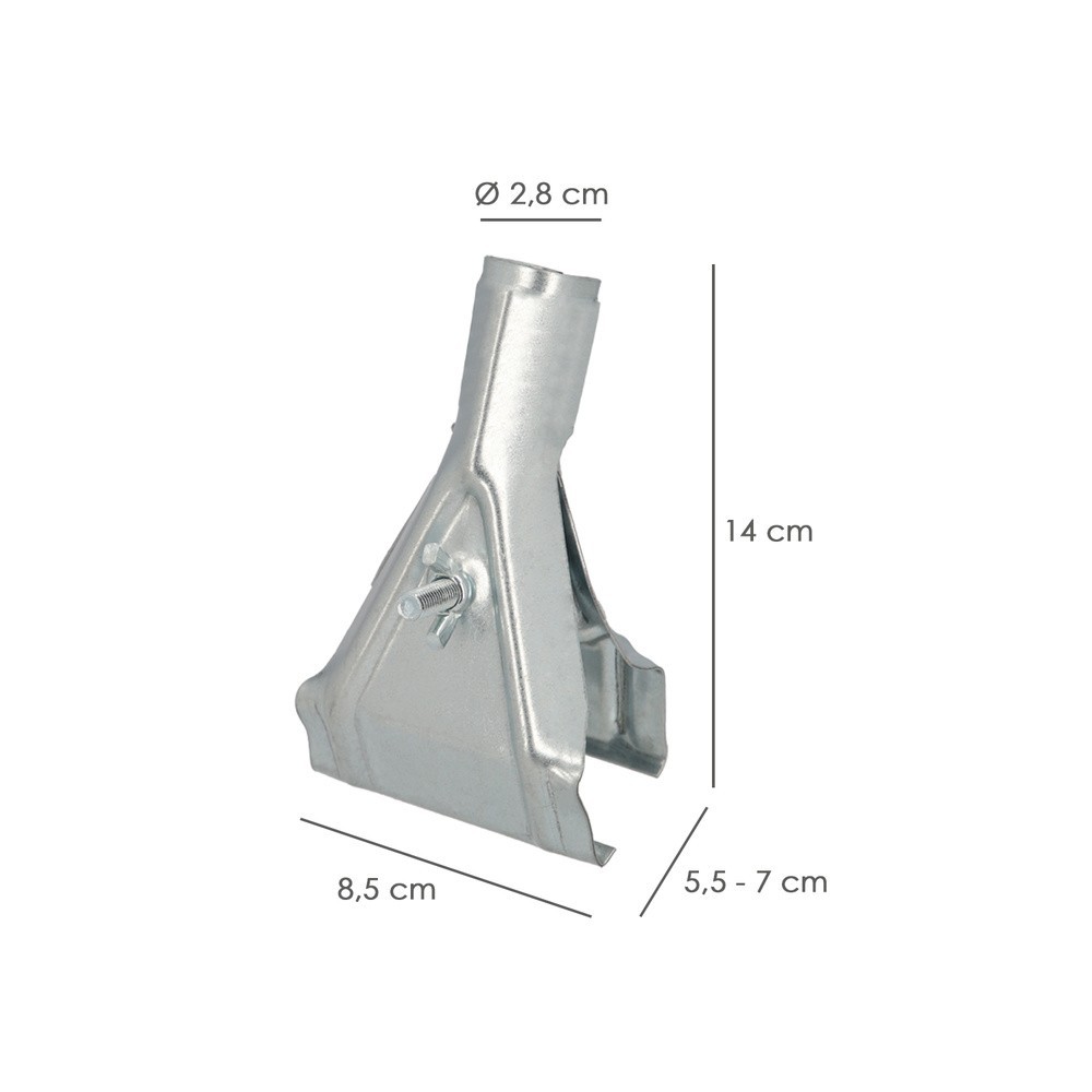 Garra Para Cepillo Barrendero, Mango Ø 28 mm, para Cepillos De 55 A 70 mm, Soporte Cepillo Barrendero, al por Mayor | Almacén de