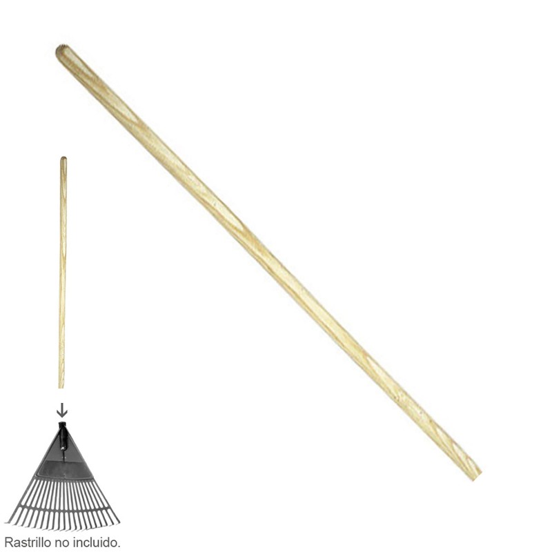 Mango Madera Cilindrico 1150x22 mm, Rastrillo/ Cepillo