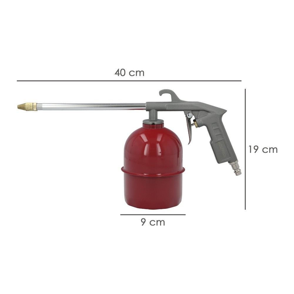 Pistola Petrolear Neumatica Con Deposito Inferior y Adaptador Rapido, Pistola Limpieza Motores, Pistola Petrolear Neumatica al p