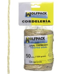 Cuerda Sisal Nº1 2 Cabos (Bobina 220 gr, / 50 m,)