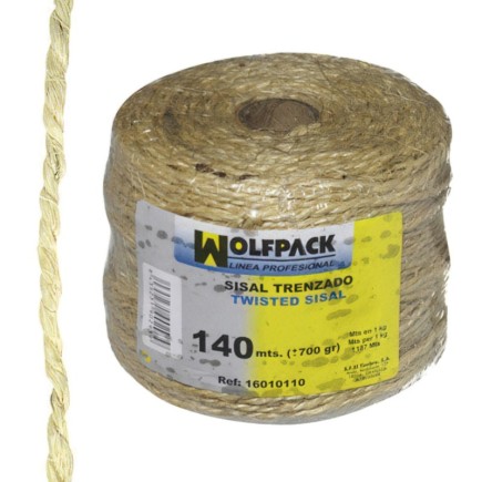 Cuerda Sisal Nº3 4-2 Cabos (Bobina 700 gr,/140 m,)