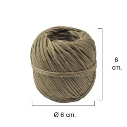 Hilo Bramante Cañamo Pulido Nº 4   (Bobina  50 Gramos) Ø 1,5 Mm,