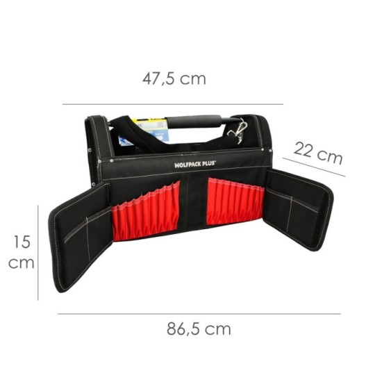 Bolsa Herramientas Nylon Asa Metal 25x47,5x31cm al por Mayor | Almacén de Ferretería
